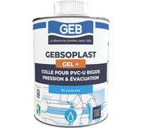 Colle PVC sans THF avec pinceau Gebsoplast Gel+ GEB 1L