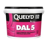 Colle - Quelyd - DAL5 - 6.5kg - Mastic acrylique - Très forte adhérence - Isolation murale