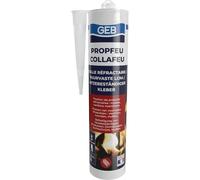 Colle Réfractaire Collafeu 310 Ml Spécial Collage Et Assemblage De Pièces Réfractaires Et Fibres Isolantes Sur Insert,Poêles,Cheminées Fours Et Chaudières-Résistante Jusqu`À 1100°C