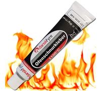 Colle réfractaire ignifuge 17 ml - Pierre réfractaire et mortier de joint adhésif résistant à la chaleur jusqu'à 1100 °C pour cordon de four, réparation de joint de four, colle à haute température