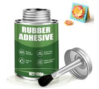 Colle Rustine, Colle PVC Souple, Colle Néoprène Liquide,Transparent | Imperméable, Forte Adhérence, Colle Caoutchouc, Colle Contact Néoprène pour PVC, Chaussures, Ciel de Toit Voiture, Cuir, 170g
