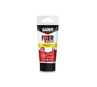 SADER FIXER Sans Percer Aménagement Intérieur - Mastic Colle Acrylique, Prise Rapide, Maintien Puissant, Comble les Irrégularités jusqu’à 5 mm, Peut se Peindre, Beige, Tube 70g