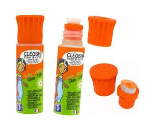 Colle scolaire cléopâtre cléobio liquide forte prise différée etendeur mousse rechargeable flacon 25g