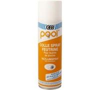 GEB Colle feutrine aérosol 507010 – 500 ml, pour liner de piscine, jet plat réglable, transparent