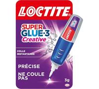 Colle Super Glue-3 Creative (Stylo De 3 G)-Colle Gel Cyanoacrylate Ultra Précise Qui Ne Coule Pas-Colle Forte Pour Collage Rapide Et Puissant Sur Surfaces Poreuses Et Verticales