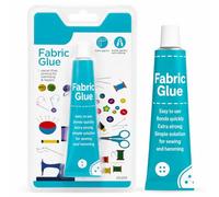 Colle textile 50 ml | Colle textile sans couture | Colle textile à collage rapide pour coton, cuir, daim et tissus synthétiques | Lavable après durcissement | Idéale pour les réparations de vêtements