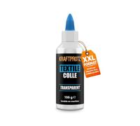 Colle Textile Extra Forte 105 g - Colle Tissu Permanente Résiste Lavage - Transparente Flexible & Sans Solvant - Pour Vêtements Cuir & Couture - KRAFTPROTZ