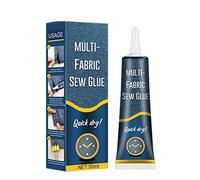 Colle textile pour tissus, colle à coudre, colle textile pour plusieurs tissus, imperméable, séchage rapide, solution de couture idéale, lavable en machine