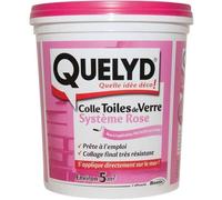 Quelyd Colle toiles de verre Rose – Indicateur coloré, prête à l'emploi sans solvant 1 kg