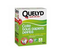 Quelyd Colle tous papiers peints – Indicateur coloré – Sans solvant – 300 g (6 rouleaux, 32 m²)