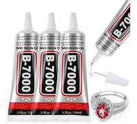 Colle transparente JXVX B7000 avec embout de précision, colle pour strass, colle artisanale, fabrication de bijoux, nail art, bricolage, maquillage. 15ml-1pc