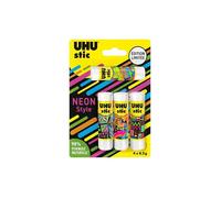 Colle - UHU - Stic - Lot de 4 stics de 8,2g - Colle sans solvant - 98% d'ingrédients naturels