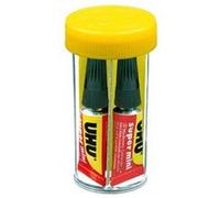 UHU Power Glue - Glue Extra-Forte Format Mini - Multi-Supports : Plastique, Métal, Bois, Matériaux Non Poreux - Ne Coule Pas - Résistante à L'eau - Application Précise - Transparente - 3 Tubes de 1 g