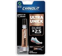 Colle universelle instantanée - CYANOLIT - ULTRA UNICK - Gel 10 g - Ultra-rapide - Polyvalente