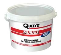 Colle vinylique murale - QUELYD - 5 kg - pour revêtements papier, textiles et non tissés - recommandée pro