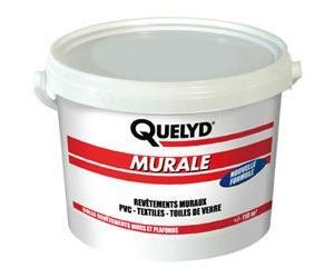 Colle vinylique murale - QUELYD - 5 kg - pour revêtements papier, textiles et non tissés - recommandée pro