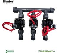 Collecteur à 3 stations avec électrovanne Hunter PGV 24V