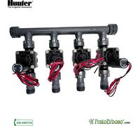 Collecteur à 4 stations avec électrovanne Hunter PGV 9V