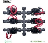 Collecteur à 6 stations avec électrovanne Hunter PGV 24V