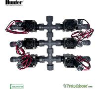 Collecteur à 6 stations avec électrovanne Hunter PGV 9V