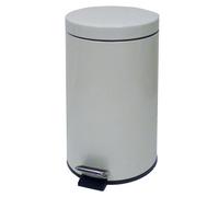 Collecteur à pédale JVD 12 L métal blanc