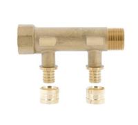 Collecteur avec départs à glissement - 3 sorties - Ø 12 mm - MF 3/4” - PB tub