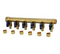 Collecteur avec vannes PER à glissement - GRK - M/F - 3/4' - diamètre 16 mm - 6 sorties