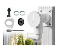 Collecteur d eau de Pluie - Kit Complet - Fabriion Francaise - Conduits Rectangulaires 60x80 mm - Blanc RECTANGULAIRE