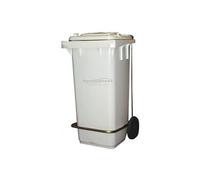 Poubelle à pédale Combisteel en plastique, 120 litres