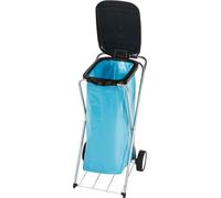 Collecteur de déchets 1x120 l avec couvercle, noir