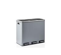 Collecteur de déchets Clean 9 - 54L (3x18L) - Acier Gris Foncé