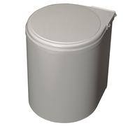 Collecteur de déchets encastrable Victory environ 13 litres gris argenté à pa...