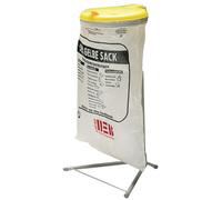 Collecteur de déchets H980xL500xP530mm 120l couvercle jaune (KS) avec pied VAR