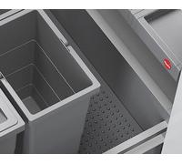 Collecteur de déchets Hailo 3201613 Allegro 270 Insert 2x 14 litres gris clair