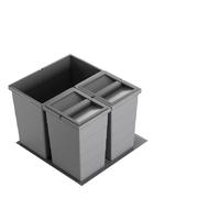 Collecteur de déchets Hailo 3301762 Allegro 350 Insert 2x13 + 28 L Gris foncé