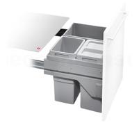 Collecteur de déchets Hailo 3610631 CS Slide Euro-Cargo S 2x 13 + 30 litres