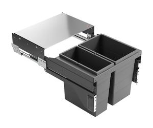 Collecteur de déchets Hailo 3610951 CS Slide Cargo-Soft Short 20 + 14 litres