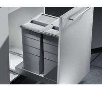 Collecteur de déchets Hailo 3616401 TB Slide Bottom-Mount 2x 29 litres