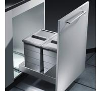 Collecteur de déchets Hailo 3616411 TB Slide Bottom-Mount 2x 24 litres
