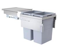 Collecteur de déchets Hailo 3619471 CE Slide Euro-Cargo 2x 38 litres