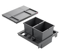 Collecteur de déchets Hailo 3620811 Separato-K 600 Insert 2x 20 litres gris foncé