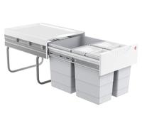 Collecteur de déchets Hailo 3642132 TR Swing Raumspar-Tandem 2x 8,5 + 18 litres