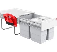 Collecteur de déchets Hailo 3642232 Swing Raumspar-Tandem-H 2x 10 + 20 litres