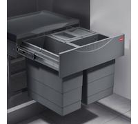 Collecteur de déchets Hailo 3644911 TR Swing Raumspar-Tandem-S 2x 8,5 + 12 litres