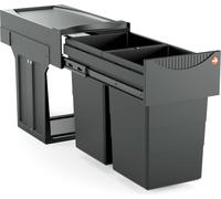 Collecteur de déchets Hailo 3666851 Tandem 2x 15 litres Black Edition édition limitée
