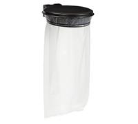 Support de sacs poubelles mural 110 litres Rossignol Ecollecto couvercle gris foncé