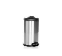 Collecteur de déchets / poubelle CLEAN X 40L acier avec dispositif de compactage intégré argent hjh OFFICE Argent G