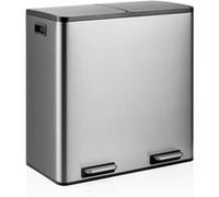 Clean 13 S | 2 x 30L - Poubelle Argent