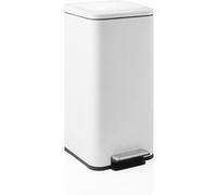 Collecteur de déchets / Système de tri des déchets Clean Square - 30 L Acier blanc hjh OFFICE Blanc