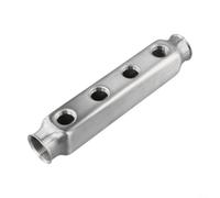 Collecteur de distribution de chauffage au sol en acier inoxydable 304 G1 entrée G1/2 sorties 50 mm espacement antirouille (4 voies)